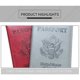 thumbnail image 3 of Combo de portatarjetas de vacuna para funda de pasaporte, portapasaporte con ranura para tarjeta de vacuna (2 piezas) de cuero PU ligero de alta calidad, 3 of 5