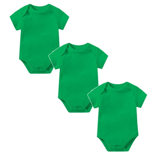 3-Pack Baby Boys Girls Bodysuit Romper Pajamas Jumpsuit Breathable Short Sleeve Bodysuits Sleepers Baby Girl 24M Baby Clothes