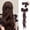 Brown, variant on Women's Bow Ponytail Hair Wigs - High Curly Half-Tied Hairpiece with Chic Feather Design for Trendy Styles