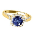 thumbnail image 3 of Aonejewelry 1.25 Ct. Ttw Diamond and Tanzanite Ring In 14k Yellow Gold, 3 of 4