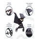 thumbnail image 4 of Bebesit Travel System Soho Carriola y Autoasiento Reclinable hasta 22 kg, 4 of 9