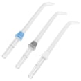 thumbnail image 2 of EeaseMX Irrigador bucal con cabezal rociador, 3 unidades, dispositivo para limpiar dientes con hilo dental, boquilla rociadora, mango limpiador, accesorio para el hogar (azul, gris y blanco), 2 of 7