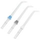 thumbnail image 2 of EeaseMX Irrigador bucal con cabezal rociador, 3 unidades, dispositivo para limpiar dientes con hilo dental, boquilla rociadora, mango limpiador, accesorio para el hogar (azul, gris y blanco), 2 of 7