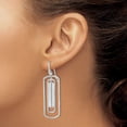 thumbnail image 2 of Auriga Fine Jewelry 925 Sterling Silver and Brushed Dangle Earrings for Women, 2 of 6