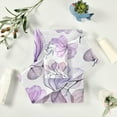 thumbnail image 5 of Dreamtimes Bath Towel Sets for Bathroom Hand Towels Fingertip Towels Beautiful Purple Rose Flower 3 Piece Decorative Soft Cotton Absorbent, 5 of 6