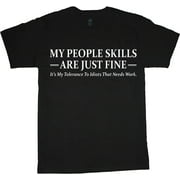 Mens Graphic Tee People Skills Funny T-shirt