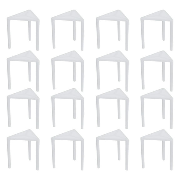 Mobutofu Disposable Plastic Pizza Tripod Stand with Fixing Frame for Clean Presentation White