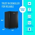 DEMULLER Small Commercial Upright Freezer, 7 Adjustable Thermostat