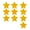 Yellow, variant on 10Pieces Reflective Star Decals Warning Tapes Stickers Self-Adhesive for Truck Car Motorcycle Exterior Safety Decoration