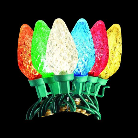 Home Accents Holiday 50-Light LED C9 2-Function Warm White or Multi-Color Light Set TY1190-1415