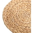 thumbnail image 3 of Natural Water Hyacinth Weave Placemat Round Braided Rattan Tablemats -11.8/13.5/14.5 inch, 3 of 7
