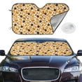 thumbnail image 2 of Balery Coffee Bun Hot Dog Print Car Windshield Sun Shade,Windshield Sunshade for Car Pickup Truck SUV Accessories-Medium, 2 of 7