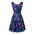 thumbnail image 2 of IROINNID A-Line Dress For Women Fashion Sleeveless Printed Skinny Dress Long Dress V-Neck Knee-Length Dress, 2 of 6