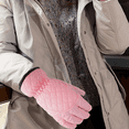 thumbnail image 4 of Ladies Mesh Simple Winter Ski Gloves Waterproof Warm Windproof-Pink, 4 of 5