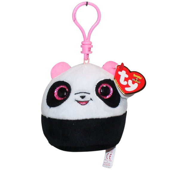 Ty Squish-a-Boos (Plastic Key Clip) - Bamboo the Panda  - Stuffed Animal
