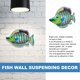 thumbnail image 4 of 1 UNID Hierro Pescado Adorno Jardín Decoración de Pescado Colgante Adorno Vivid Fish Decor, 4 of 6