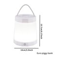thumbnail image 4 of Intelligent Piggy Bank LED Coin Counter Night Lamp USB Rechargeable Money Saving Coin Storage Pot with LCD Display Screen Remote Control for Home Living Room Bedroom, 4 of 9