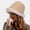 Beige, variant on iHPH7 Fuzzy Winter Hat Bucket Sun Hats Sun Cap Wide Brim Bucket Hats for Women Adult Bucket Hat, Beige M