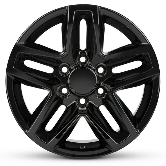 For 2019-2020 GMC Sierra 1500 18 Inch Powder Coated Gloss Black Rim - OE Direct Replacement - Road Ready Car Wheel