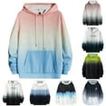 thumbnail image 3 of Hpapadks Hoodies for Men Graphic Gradient Hooded Sweatshirt with Pocket Rose Print Long Sleeve Drawstring Hoodies Pullover Men's Sweatshirts, 3 of 3