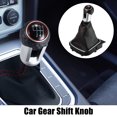 thumbnail image 2 of Unique Bargains Car Stick Shifter Knobs Cover Plastic Black 6 Speed Manual Gear Shift Knob for VW R32 2004 2008, 2 of 6