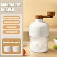 thumbnail image 4 of Limorve Ice Shaving Machine Stainless Steel Blade Hand Operated Ice Crusher with Ice Cube Mold Portable Manual Shaved Ice Maker for Smoothies Milkshakes White, 4 of 11