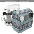 thumbnail image 2 of Bohemian Stand Mixer Cover, Far Eastern Elephants Pattern Culture Animal Symbolism Ethnic Art, Kitchen Appliance Organizer Bag Cover with Pockets, 5 Quarts, Purpleblue Pale Blue, by Ambesonne, 2 of 4