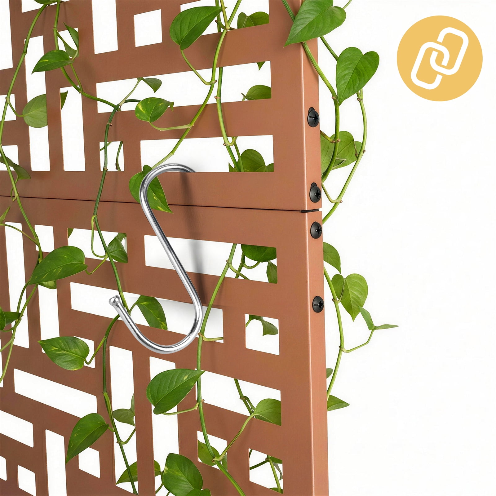 Zimtown 71'' Outside Raised Garden Bed with Drainage Holes, Free-Standing,for Vine Climbing Plants and Flowers, Brown