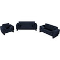 thumbnail image 3 of Meridian Furniture Madeline Navy Chenille Fabric Chair, 3 of 15