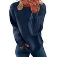 thumbnail image 6 of Women's Round Neck Print Comfortable Long Sleeve Hoodie Top For Daily Casual, 6 of 9