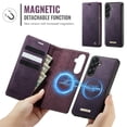 thumbnail image 4 of CaseMe Wallet Case for Samsung Galaxy A57 5G, 2-in-1 PU Leather【RFID Blocking】Flip Card Holder Stand Shockproof Magnetic Detachable Cover for Samsung Galaxy A57 5G 6.7",Purple,For Galaxy A57 5G, 4 of 11