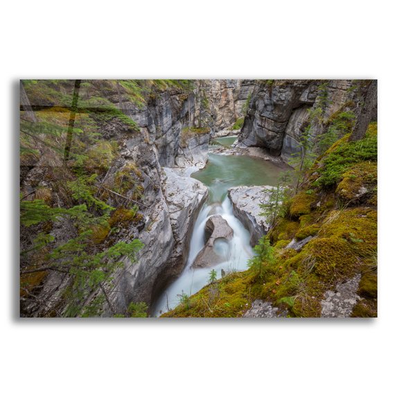 Epic Art 'Maligne Canyon 1' by Joe Reimer Photography, Acrylic Glass Wall Art, 16"x12"