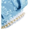 thumbnail image 5 of Regency Dress for Women Empire Waist Victorian Style Pearl Puff Floral Dress, 5 of 6
