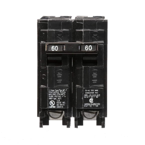 Disyuntor Murray MP260, 60 amperios, doble polo, 240 V