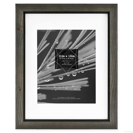 TIMBER Distressed Gray Black Wood 5x7 Frame by
