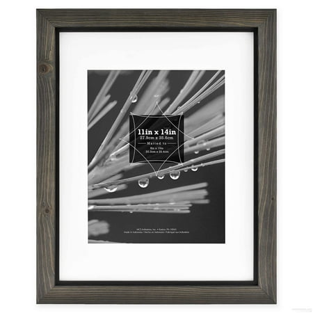 Timber Frame Builders - TIMBER Distressed Gray Black Wood 5x7 Frame by MCS