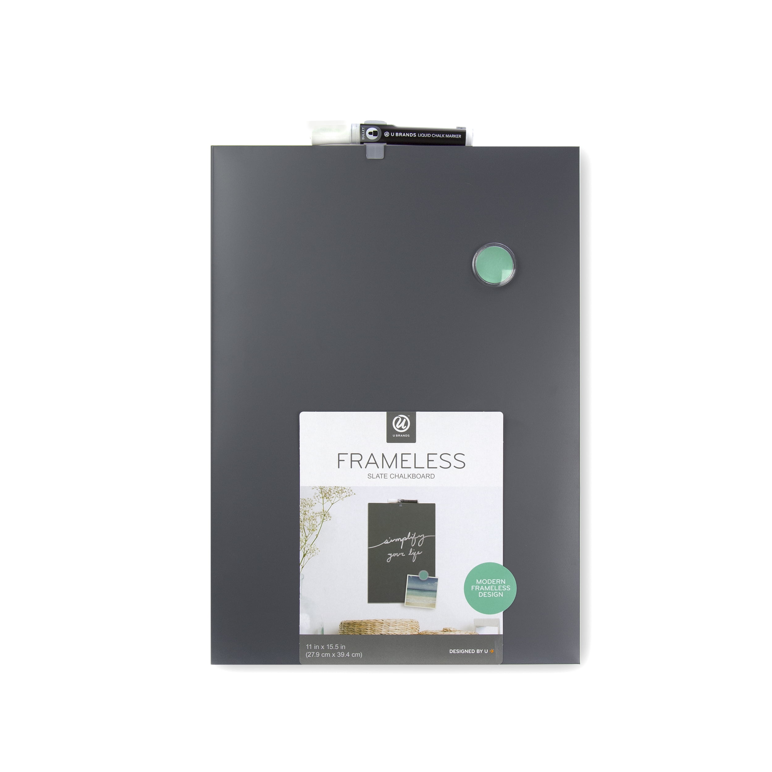 U Brands Chalkboard, 11 X 15.5 Inches, Frameless