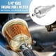 thumbnail image 2 of Filtro de combustible en línea universal de gas Unique Bargains, filtro de gasolina de 6 mm de diámetro exterior para motores pequeños, bicicletas, ATV, UTV, tono plateado, 2 of 7