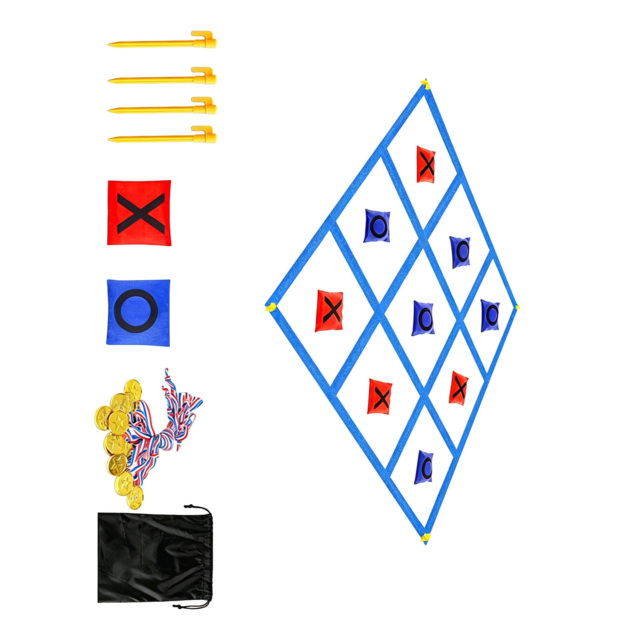 Fun Foldable Yard Game Set Promotes Family Bonding And Group Play Outdoors