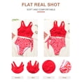 thumbnail image 3 of SHEWIN Women Bikini Sets Two Piece Swimsuits Floral Print Bathing Suits High Waisted Bikini Swimwear Racerback Tops with Bottom, 3 of 8