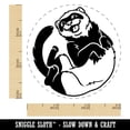 thumbnail image 2 of Silly Ferret on Back Self-Inking Rubber Stamp Ink Stamper - Pink Ink - Small 3/4 Inch, 2 of 7