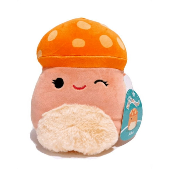 Squishmallows Kellytoy 2023 Veggie Squad 8" Alba the Mushroom Plush Doll Toy