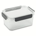 thumbnail image 5 of Thyme and Table 6-Piece Clear Ribbed Food Storage Container Set, 5 of 9