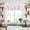 Pink, variant on Pink Spring Floral Kitchen Curtain Valances for Windows Farmhouse Short Curtains, Summer Botanical Watercolor Vintage Rod Pocket Valance Curtain for Bedroom Cafe Living Room 42"x12"