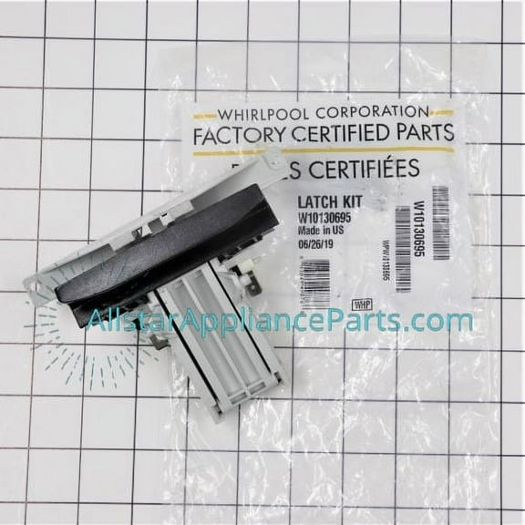 Whirlpool Dishwasher Door Latch Assembly WPW10130695