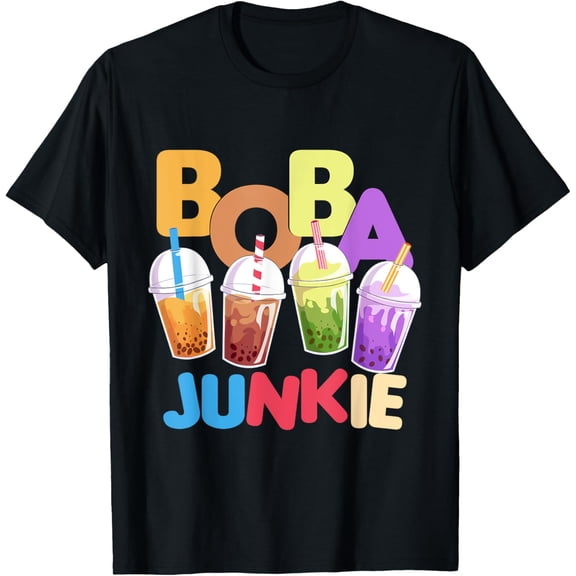 Exquisite and comfortable-Boba Junkie Milk Tea Bubble Tea T-Shirt