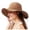 Khaki, variant on Floppy Straw Hats for Women Wide Brim Summer Beach Sun Hat Foldable Packable Straw Fedora Hat