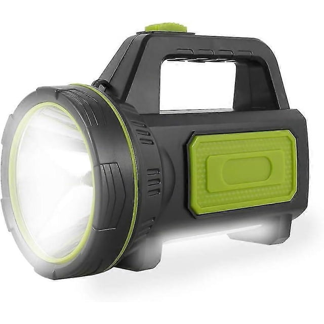 Linterna LED ultra potente recargable por USB de 135000 lúmenes y 6000 mAh con luz lateral. Linterna impermeable de alta potencia para emergencias, senderismo y camping.