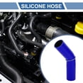 thumbnail image 2 of 1 pcs 57mm 2.24" ID 150mm 5.91" Length 45° Blue Black Car Silicone Hose Universal, 2 of 7