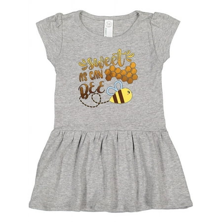 

Inktastic Sweet As Can Bee Cute Bee Pun Girls Baby Dress